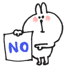 Memo of a cat and a rabbit and the bear sticker #5388002