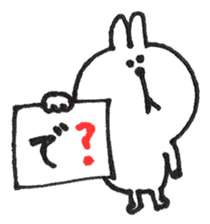 Memo of a cat and a rabbit and the bear sticker #5388005