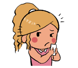 My girl is very sulky sticker #5388348