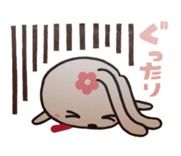 Rabbit of the flower garden sticker #5388360