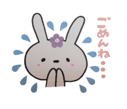 Rabbit of the flower garden sticker #5388375