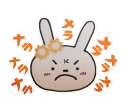 Rabbit of the flower garden sticker #5388378
