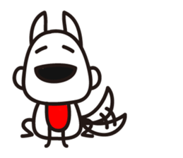 "Joe" the Sketch Dog & "Gabriel" the cat sticker #5388397