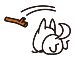 "Joe" the Sketch Dog & "Gabriel" the cat sticker #5388400