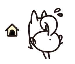 "Joe" the Sketch Dog & "Gabriel" the cat sticker #5388401