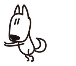 "Joe" the Sketch Dog & "Gabriel" the cat sticker #5388412