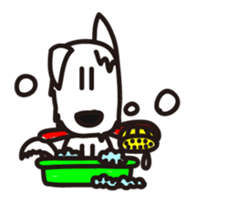 "Joe" the Sketch Dog & "Gabriel" the cat sticker #5388415