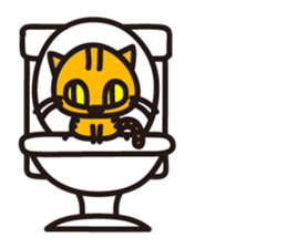 "Joe" the Sketch Dog & "Gabriel" the cat sticker #5388423