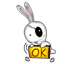 Bunkenstein The Cute Frankenstein Bunny sticker #5388676