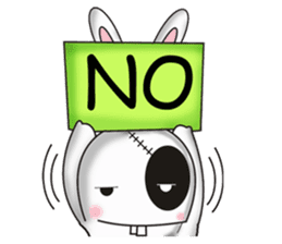 Bunkenstein The Cute Frankenstein Bunny sticker #5388678