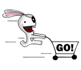 Bunkenstein The Cute Frankenstein Bunny sticker #5388681