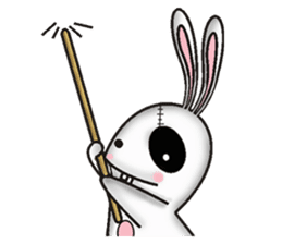 Bunkenstein The Cute Frankenstein Bunny sticker #5388686