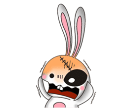 Bunkenstein The Cute Frankenstein Bunny sticker #5388697
