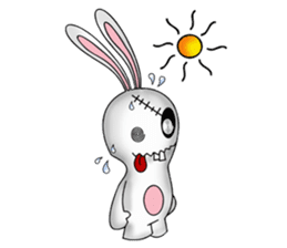 Bunkenstein The Cute Frankenstein Bunny sticker #5388700