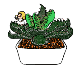 Fairy of succulent 2 sticker #5388854