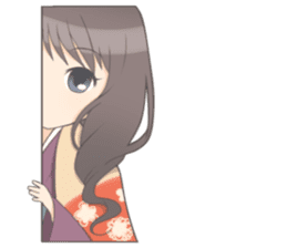 Daily life of kimono and me sticker #5389854
