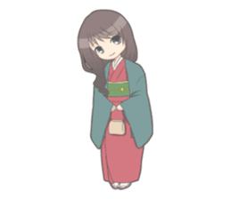 Daily life of kimono and me sticker #5389872