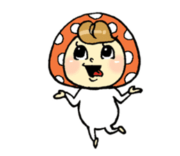 Child of mushroom 3 sticker #5390332