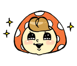 Child of mushroom 3 sticker #5390339