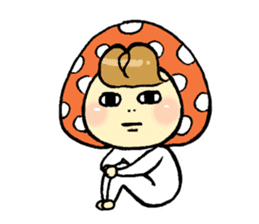 Child of mushroom 3 sticker #5390354