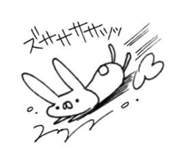 Annoying cute bunny sticker #5391158