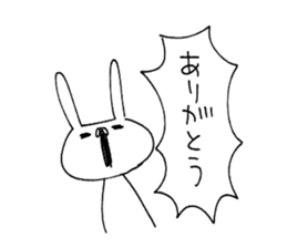 Annoying cute bunny sticker #5391166