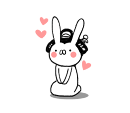 Annoying cute bunny sticker #5391167