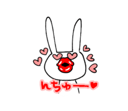 Annoying cute bunny sticker #5391171