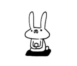 Annoying cute bunny sticker #5391187