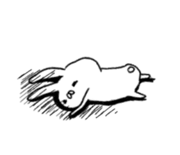 Annoying cute bunny sticker #5391190