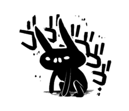 Annoying cute bunny sticker #5391194