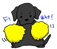 Labrador Retriever puppies sticker #5392202