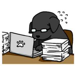 Labrador Retriever puppies sticker #5392221