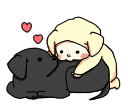 Labrador Retriever puppies sticker #5392230