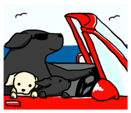 Labrador Retriever puppies sticker #5392232