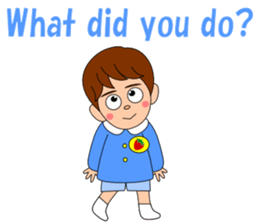 Conversation with boy English sticker #5392520