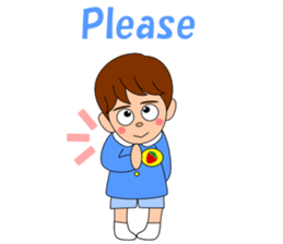 Conversation with boy English sticker #5392526