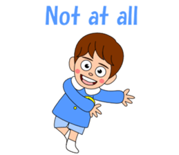 Conversation with boy English sticker #5392532