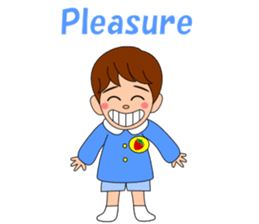 Conversation with boy English sticker #5392534