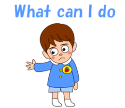 Conversation with boy English sticker #5392538