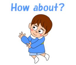 Conversation with boy English sticker #5392546