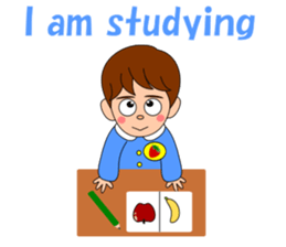 Conversation with boy English sticker #5392547