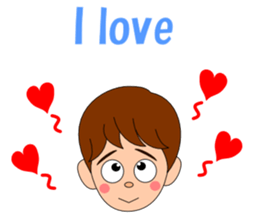 Conversation with boy English sticker #5392554