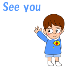 Conversation with boy English sticker #5392555