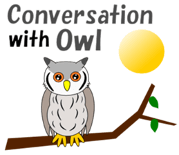 Conversation with Owl English sticker #5393116