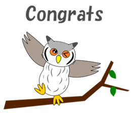 Conversation with Owl English sticker #5393129