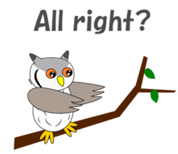 Conversation with Owl English sticker #5393132