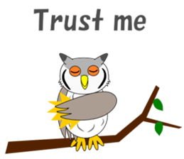 Conversation with Owl English sticker #5393135