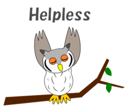 Conversation with Owl English sticker #5393137