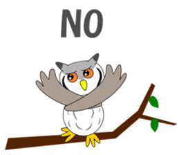 Conversation with Owl English sticker #5393138